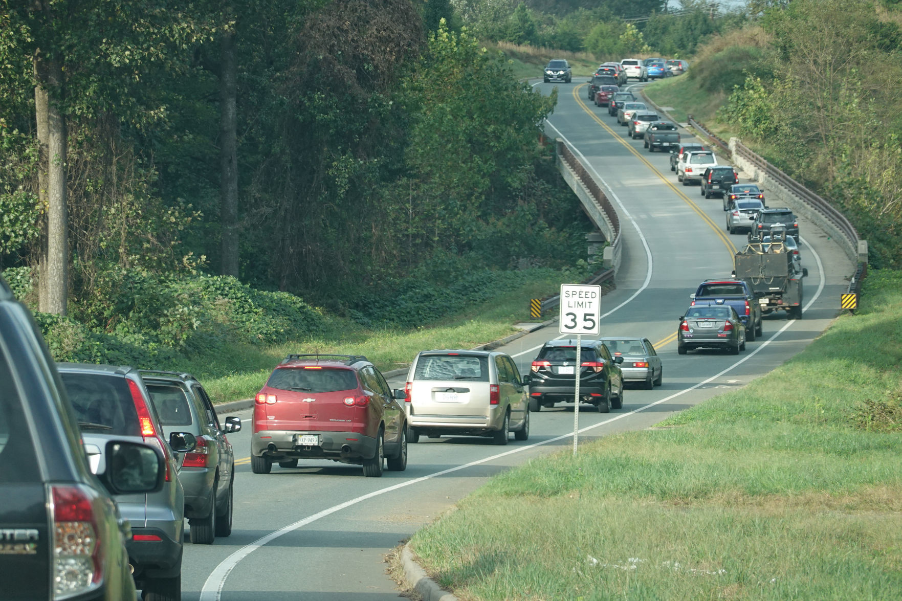 John W. Warner Parkway traffic